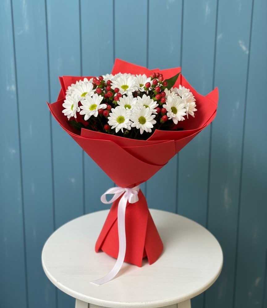 Букет цветов из: Хризантемы в Красногородске