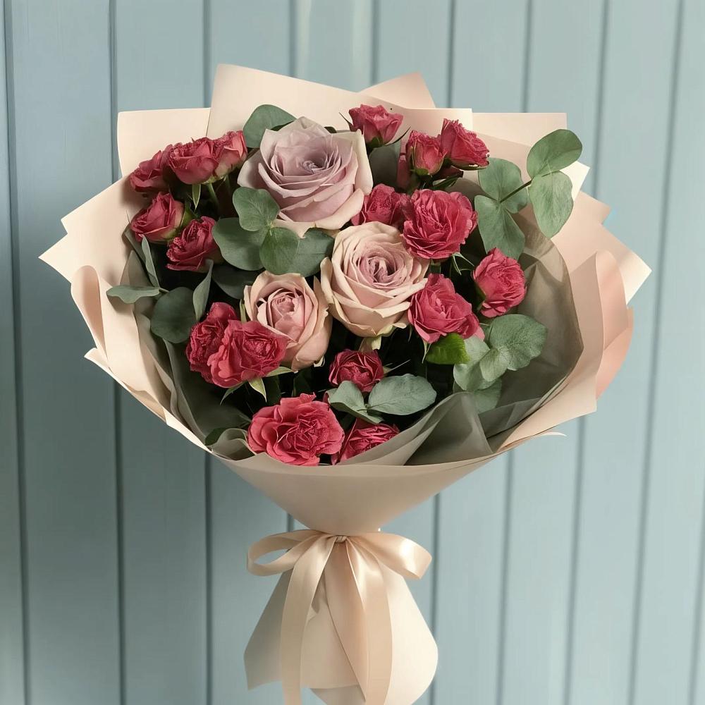 Букет цветов из: Гвоздики и Розы в Красногородске