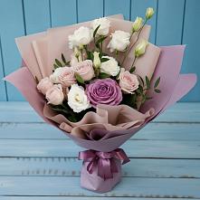 Букет цветов из:  Розы и Лизиантусы #REPLACE_PRED# Красногородске