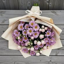 Букет цветов из:  Розы и Хризантемы в Красногородске
