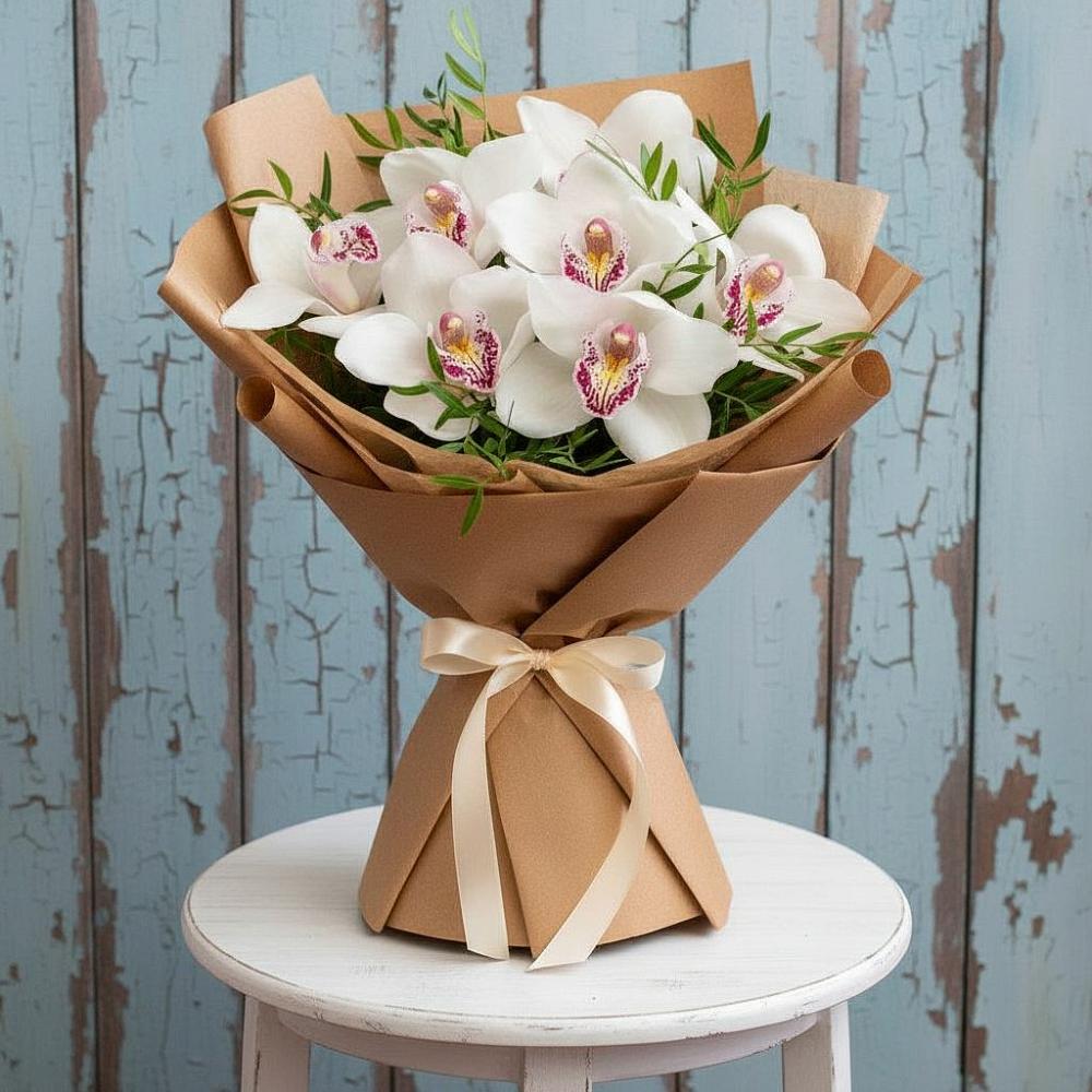 Букет цветов из: Орхидеи и Розы в Красногородске
