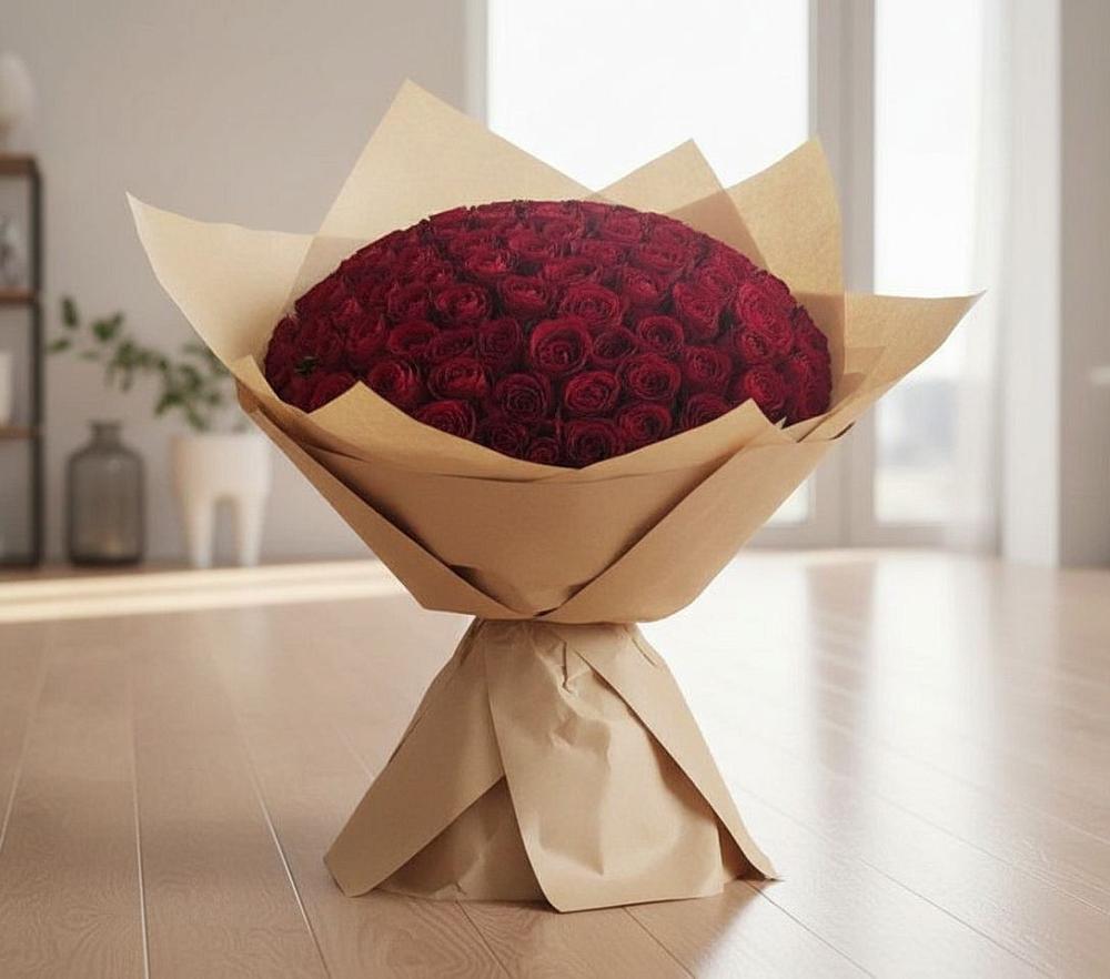 Букет 101 Красная роза в Красногородске