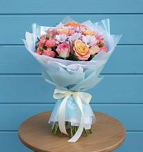 Букет цветов из:  Хризантемы и Розы #REPLACE_PRED# Красногородске